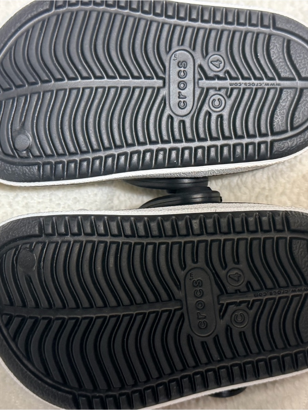 Crocs Toddler Classic Clogs in Black with Fun Jibbitz | 4C - Picture 3 of 3